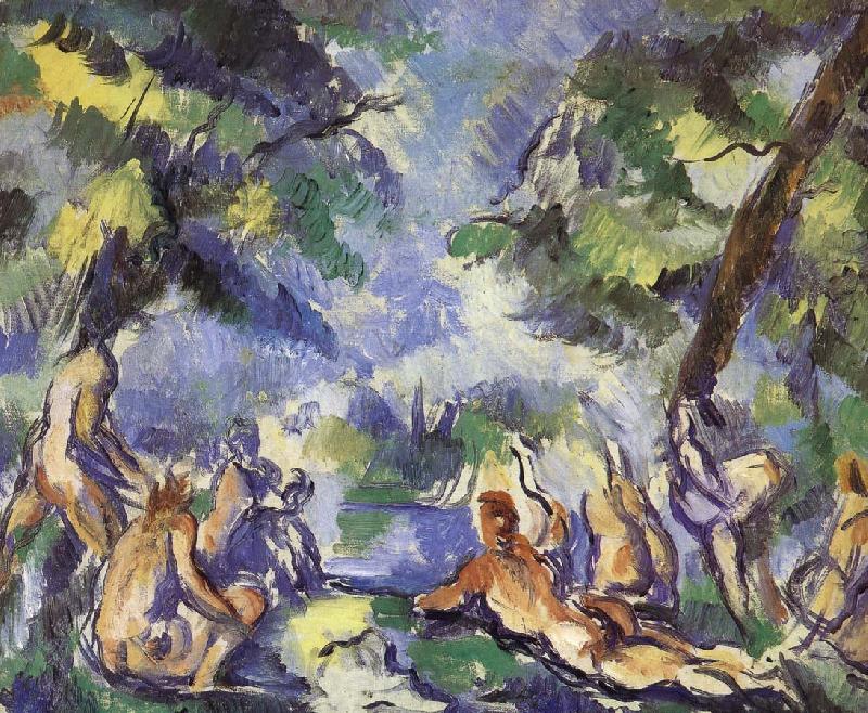 Paul Cezanne Bath nine women who Norge oil painting art